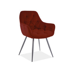 signal butor cherry matt velvet szek