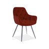 signal butor cherry matt velvet szek