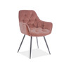 signal butor cherry matt velvet szek