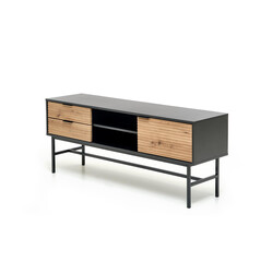 MURANO RTV-1 TV szekrény, szín: artisan tölgy/fekete